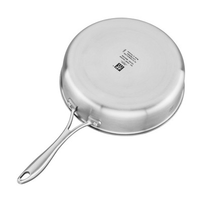 3-Quart Stainless Steel Ceramic Nonstick Saute Pan with Glass Lid