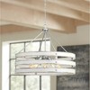 Progress Lighting Gulliver 5-Light Pendant, Steel, Graphite, Open Design, Galvanized with Antique White Accents, Wood Grained Texture - 2 of 4