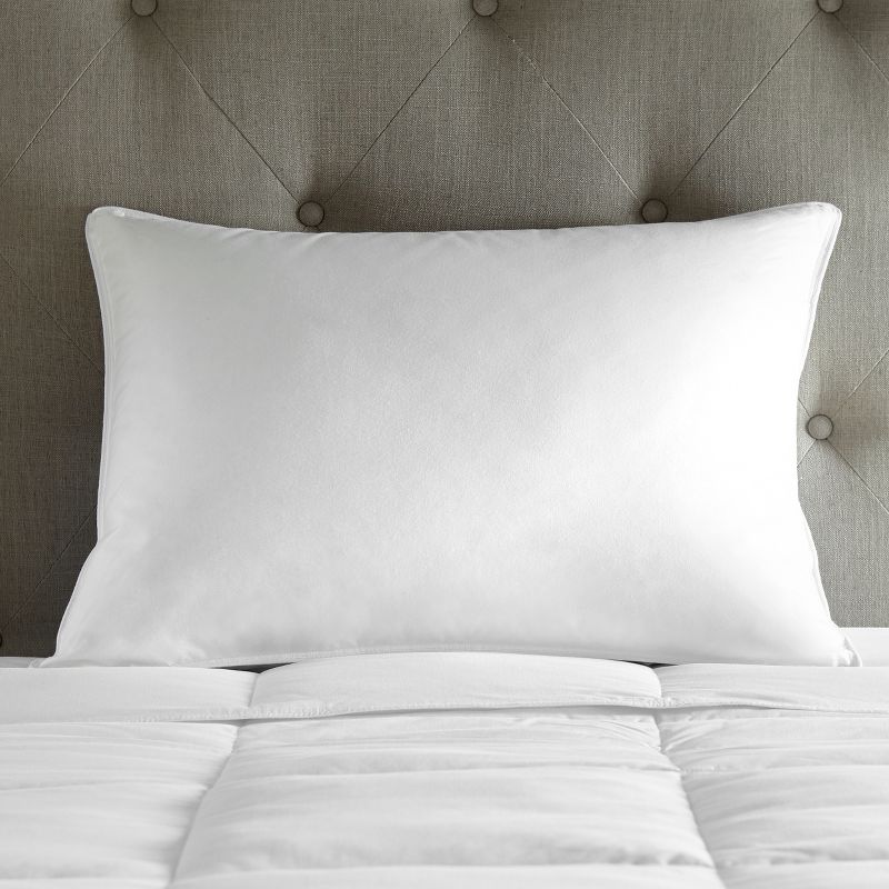 DOWNLITE Soft Density 230 TC 600 Fill Power White Goose Down Hotel Pillow., 3 of 9