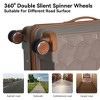3-Piece Luggage Set, Lightweight Travel Suitcases with Rolling Wheels, TSA Lock, and Molded Corners (20", 24", 28"), White - 4 of 4