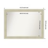 Amanti Art Oliver Non-Beveled Wood Framed Bathroom Vanity Wall Mirror - 3 of 4