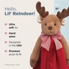 Bearington Baby Lil' Reindeer Snuggler, 15 Inch Christmas Plush Stuffed Animal Security Blanket Lovey for Babies - 2 of 4