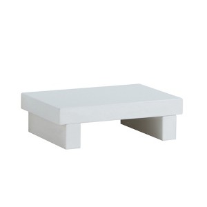 Haven Nightstand White - miBasics: Low Profile, Built-In USB Port, Modern Bedside Table - 1 of 4
