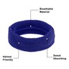 Unique Bargains Stretchy Cotton Blend Sweat Absorbing Sport Headband Wristband Sapphire Blue 3 pcs - 3 of 4