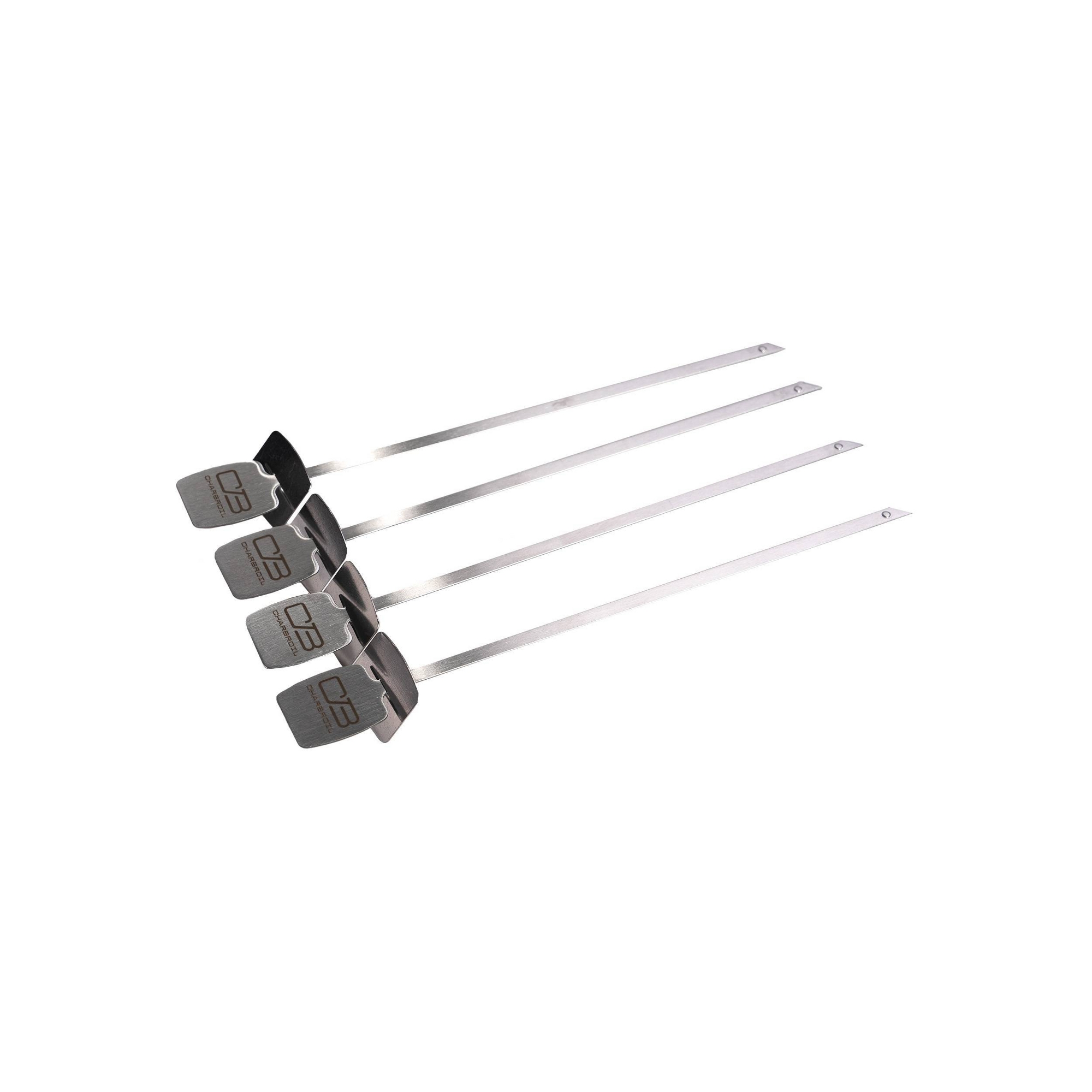 Charbroil 4pk Grill Rust-Resistant Cookware Stainless Steel Skewers