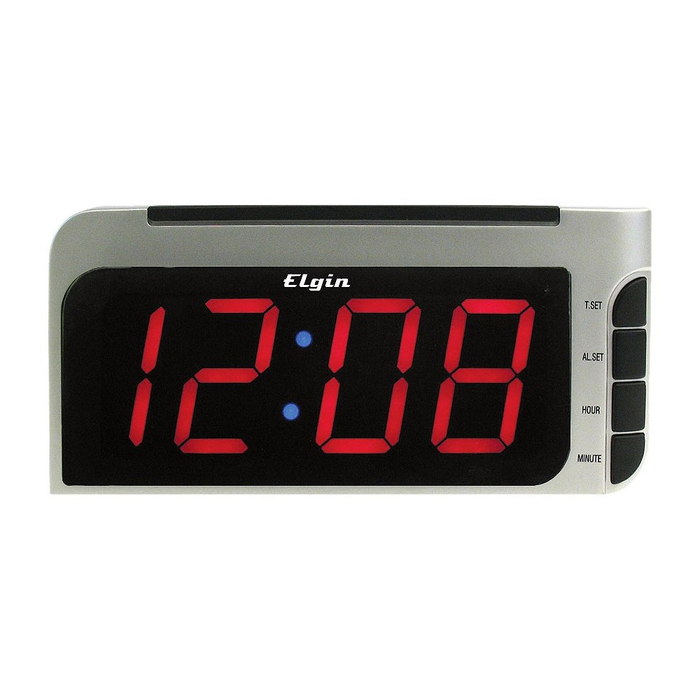 UPC 083275003358 product image for LED Time Ready Alarm Clock Silver - Geneva | upcitemdb.com