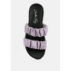 Faux Leather Ruched Strap Platform Sandals - 4 of 4