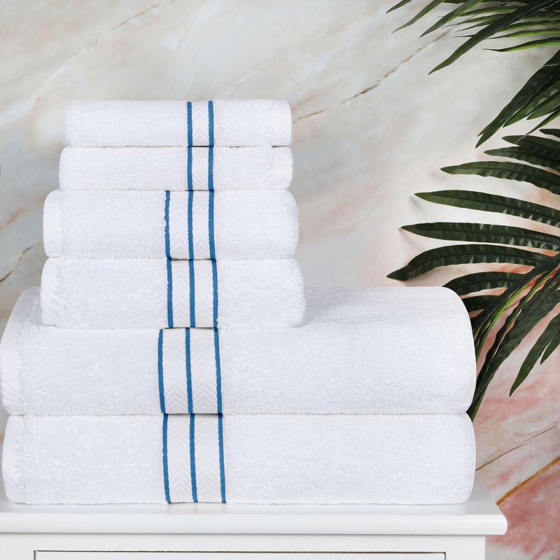 Premium Cotton Solid Plush Heavyweight Hotel Luxury Towel Set by Blue Nile Mills, 3 of 7
