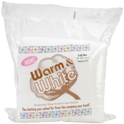 Warm Company Warm & White Cotton Batting-Full Size 90"X96" FOB: MI