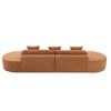 VASIP Modern Curved Modular Cloud Sofa , Soft Terrycloth Fabric, Minimalist Style for Living Room, Apartment,No Assembly Required,Beige - 2 of 4