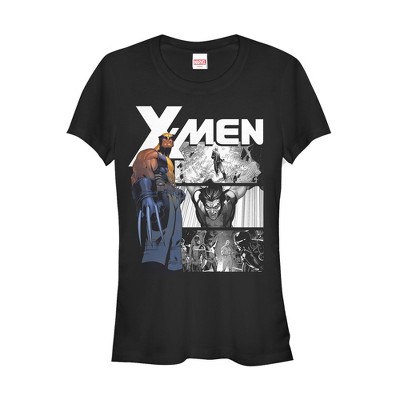 Junior's Marvel X-men Wolverine Panels T-shirt - Black - 2x Large : Target