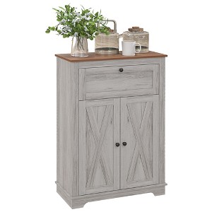 NicBex Minimalist Sideboard Cabinet Farmhouse Kitchen Buffet Cabinet with 2 Doors Small Storage Cabinet for Small Space,Living Room - 1 of 4
