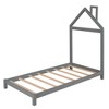 Whisen Twin Size Wood Platform Bed with House-shaped Headboard - 4 of 4
