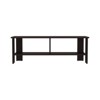 SEVOBAL TV Stands and Consoles TV Stand with Two Open Shelves Design and Spacious Storage for Living Room, Dark Oak, 12.2"*47.3"*16.6" - 3 of 4