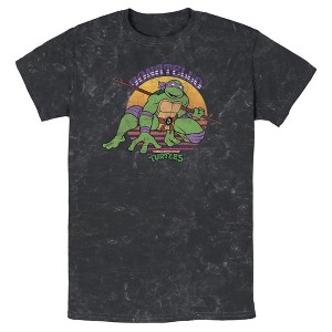 Men's Teenage Mutant Ninja Turtles Sunset Donatello in Action T-Shirt - 1 of 4