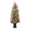 GustoWave 4.5 ft Pre-Lit Christmas Tree,Artificial Christmas Trees with 8 Mode ,200 Warm White LED,Mini Prelit Xmas Pine Tree,Christmas Decoration - 2 of 4