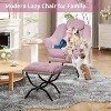 Lazy Chair, Modern Recliner Armchair, Foldable Ottoman and Detachable Cover, Comfortable Cotton Sofa, Iron Frame, Easy Care - 4 of 4