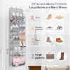 Clear Over-The-Door Shoe Organizer, Holds 20 Pairs - Large Deep Pocket Hanging Rack for Sneakers, Boots & Closet Storage - 3 of 4