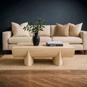 Royal Hampton Coffee Table | 48" Curved Rectangular | Mango Wood - 1 of 1