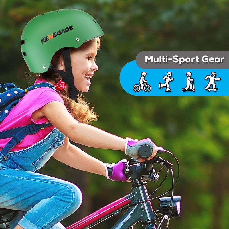 Hurtle Adjustable Sports Safety Helmet - Includes Travel Bag (Green), 2 of 10