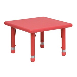 Flash Furniture Square Activity Table Red - Belnick