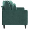 vidaXL 2-seater Sofa Dark Green Velvet (100% polyester) 2-Seater Durable - 3 of 4