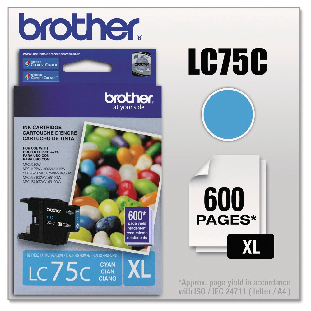 UPC 012502627319 product image for Brother Innobella High-Yield Ink - Cyan (LC75C) | upcitemdb.com