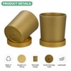Unique Bargains Plastic Indoor Drainage Holes Planters 2 Pc - 2 of 4