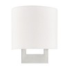 Livex Lighting Hayworth 1 - Light Wall Light in  Brushed Nickel - 2 of 4