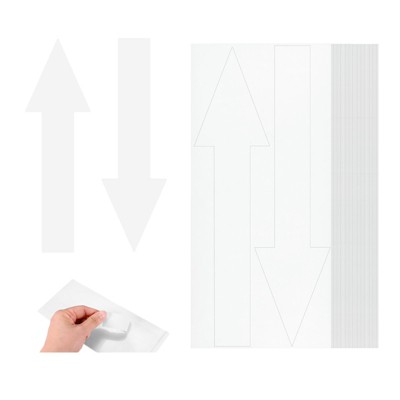 Unique Bargains PVC Self Adhesive Arrow Sticker 80 Pcs