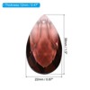 Unique Bargains Crystal Pendants Teardrop Beads for DIY Lamp Arts Crafts Decoration 10 Pcs - 2 of 4