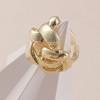 SOHI Women's California Gold The Medium Link Statement Ring - 2 of 4