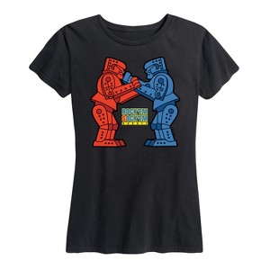Women's - Rock 'Em Sock 'Em Robots - Rock 'Em Sock 'Em Short Sleeve Graphic T-Shirt - 1 of 4