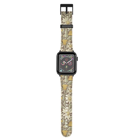 Olivia Pratt White Cheetah Engraved Silicone Apple Watch Band 38mm : Target