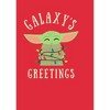 Men's Star Wars The Mandalorian Christmas The Child Greetings Sweatshirt - image 2 of 4