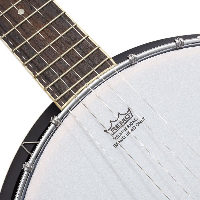 Ashthorpe 5-String Banjo with 24-Brackets, Closed Back Mahogany Resonator and Geared 5th Tuner, 3 of 8