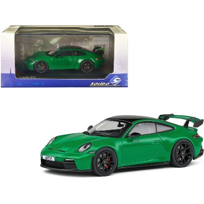 Porsche 911 (992) GT3 Python Green with Black Top 1/43 Diecast Model Car by Solido