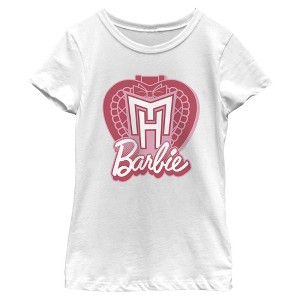 Girls Mattel Barbie and Monster High Heart Symbol T Shirt - 1 of 4