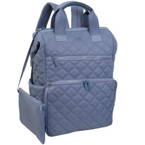 Joan & David Diamond Quilted Puffer Nylon Square Laptop Backpack - 1 of 4