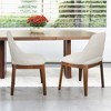 Ashcroft Furniture,Weston Dining Chair Set of 2 - Beige Linen - 2 of 4