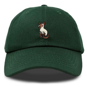 Dalix Siamese Cat Embroidered Cotton Dad Hat Adjustable Casual Baseball Cap for Cat Lovers Womens - 1 of 4