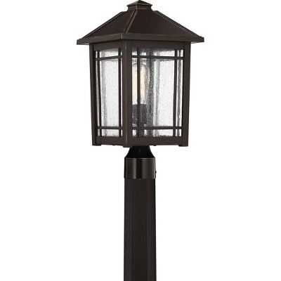 Cedar Point 1-Light Palladian Bronze Outdoor Post Lantern