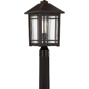 Cedar Point 1-Light Palladian Bronze Outdoor Post Lantern - 1 of 4