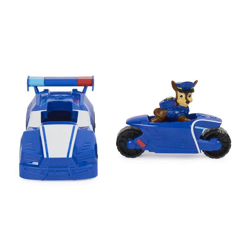 Paw Patrol Chase Mini Movie Vehicle Set 2 in 1 Car & Motorcycle Plus Chase Character, 5 of 7