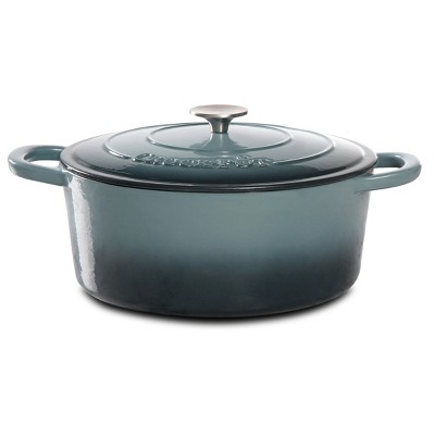 Crock Pot Artisan 7Qt Oval Dutch Oven Gray