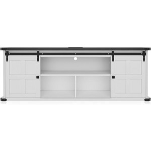 70" TV Stand for 75 Inch TVs, Entertainment Center and Media Furniture with Sliding Barn Doors & Storage Cabinets,  Modern TV Console Table - 1 of 4
