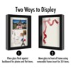 Americanflat 8.5x11 Shadow Box Frame in Black with Soft Linen Back - Composite Wood Frame with Shatter Resistant Glass for Wall and Tabletop - 2 Pack - 4 of 4