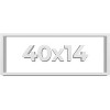 PosterPalooza | Panoramic Slim Profile White Picture Frame - UV Acrylic, Foam Board Backing, Hanging Hardware - 2 of 4