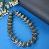 SOHI Women's silver Swirl Statement Necklace - 3 of 4