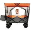 BEAFUP Collapsible Wagon with Canopy & Mosquito Net,480Lbs Foldable All-Terrain Cart for Camping,Shopping,Beach,Families & Outdoor Enthusiasts - 2 of 4